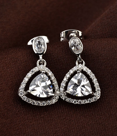 Anting Zircon Import JY58238 Silver