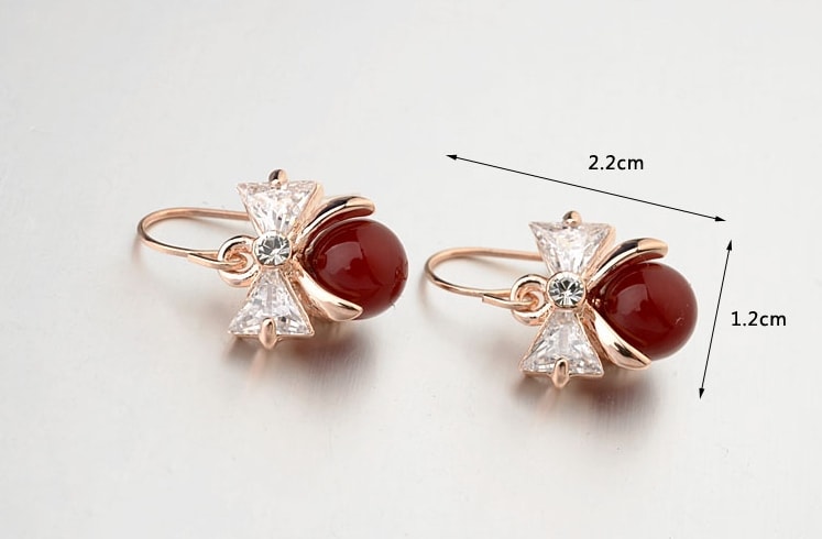 Anting Zircon JY58259 Red