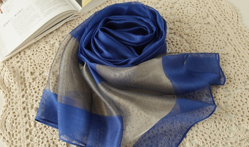 Pashmina Silk Import JY58269 Blue