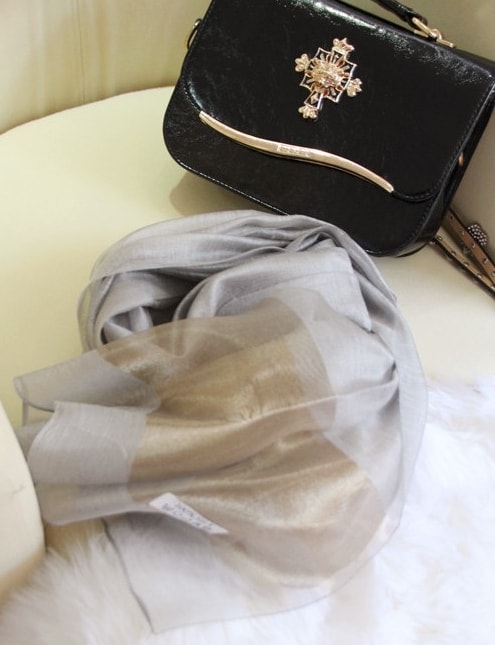 Pashmina Silk Import JY58270 Gray