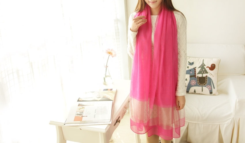 Pashmina Silk Import JY58273 Pink