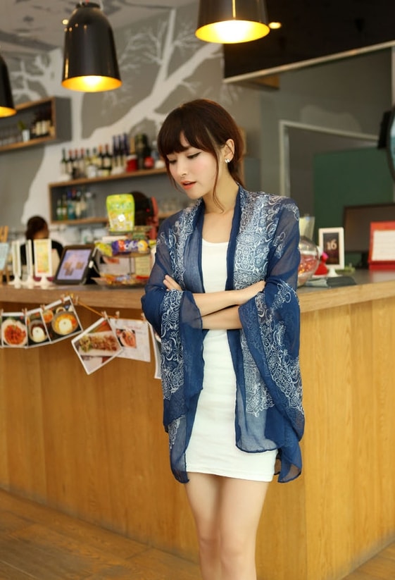 Pashmina Korea Import JY58327 Blue