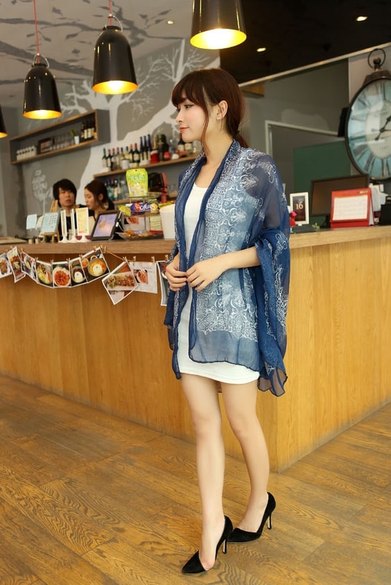 Pashmina Korea Import JY58327 Blue