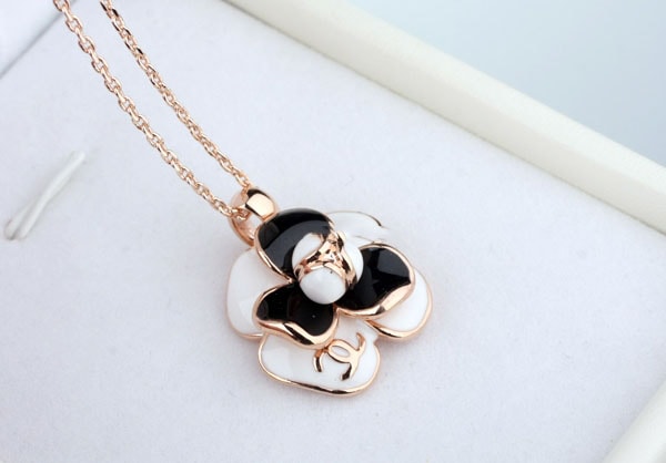 Flower Necklace Import JY58339 Black