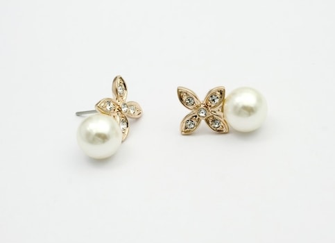 Butterfly Earrings Import JY58340 Pearl