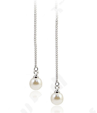 Pearl Earrings Import JY58343 Silver