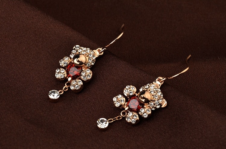 Anting Beruang Swarovski JY58350 Gold