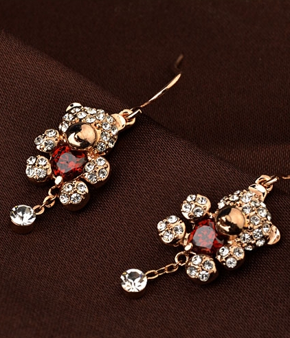 Anting Beruang Swarovski JY58350 Gold