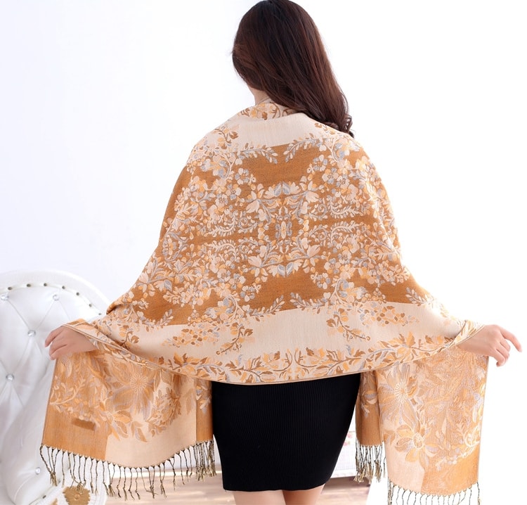 Pashmina High Quality JY58357 Light Brown