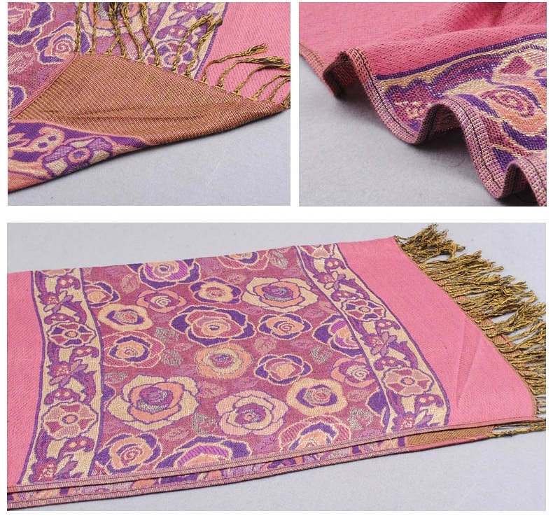 Pashmina Premium Import JY58365 Pink