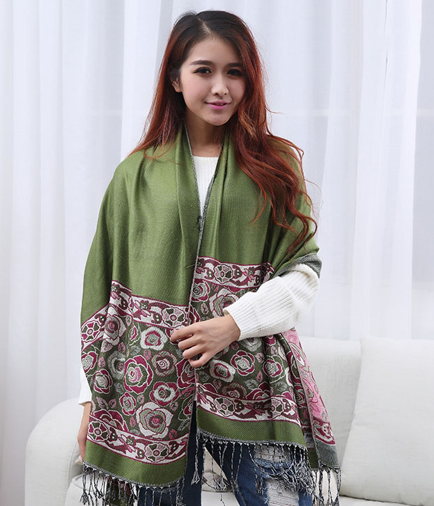 Premium Pashmina Import JY58368 Green