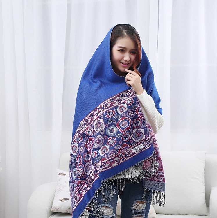 Pashmina High Quality JY58371 Blue