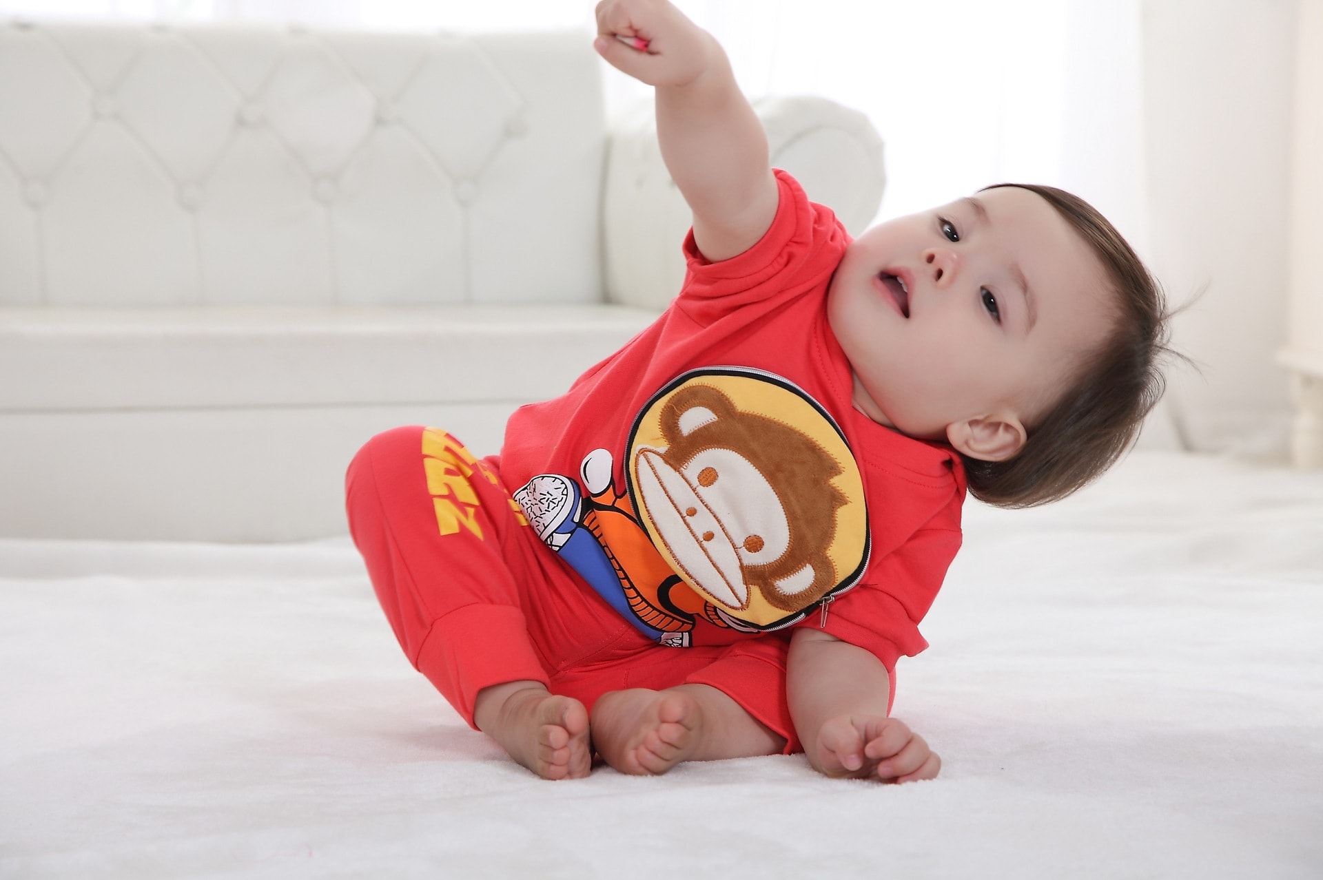 Kids Monkey Suit Import KD1 Orange