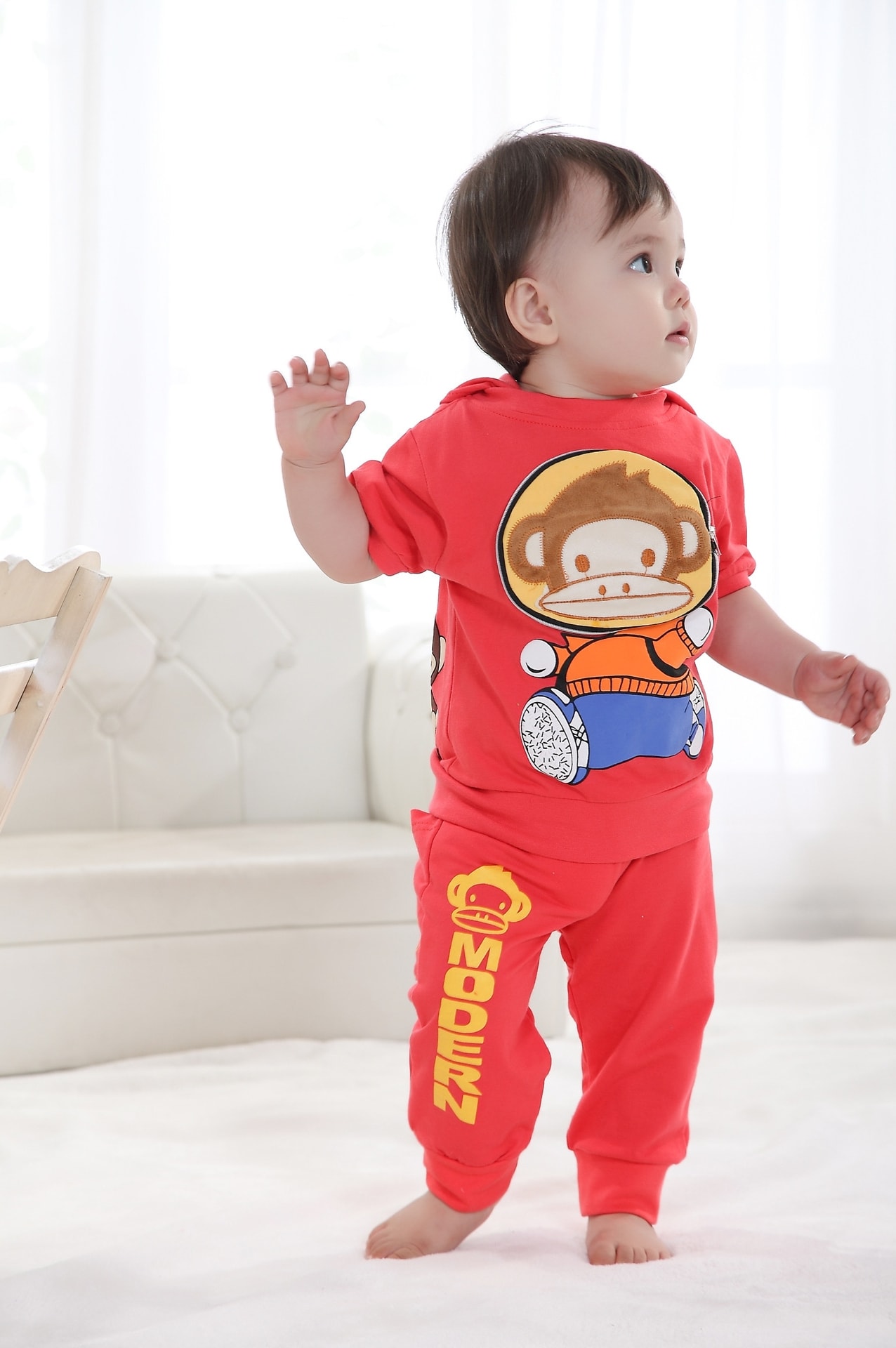 Kids Monkey Suit Import KD1 Orange