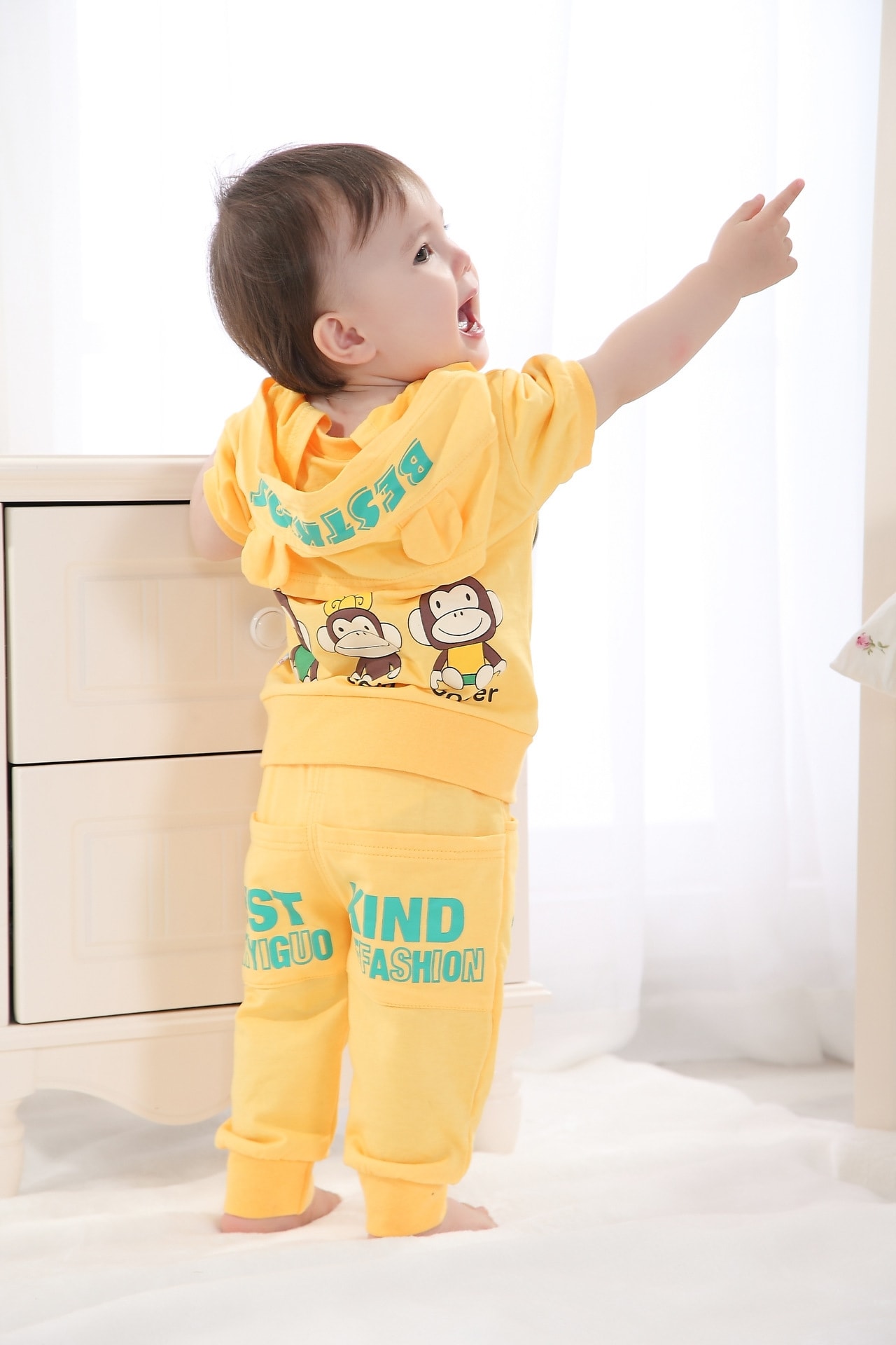 Kids Monkey Suit Import KD2 Yellow