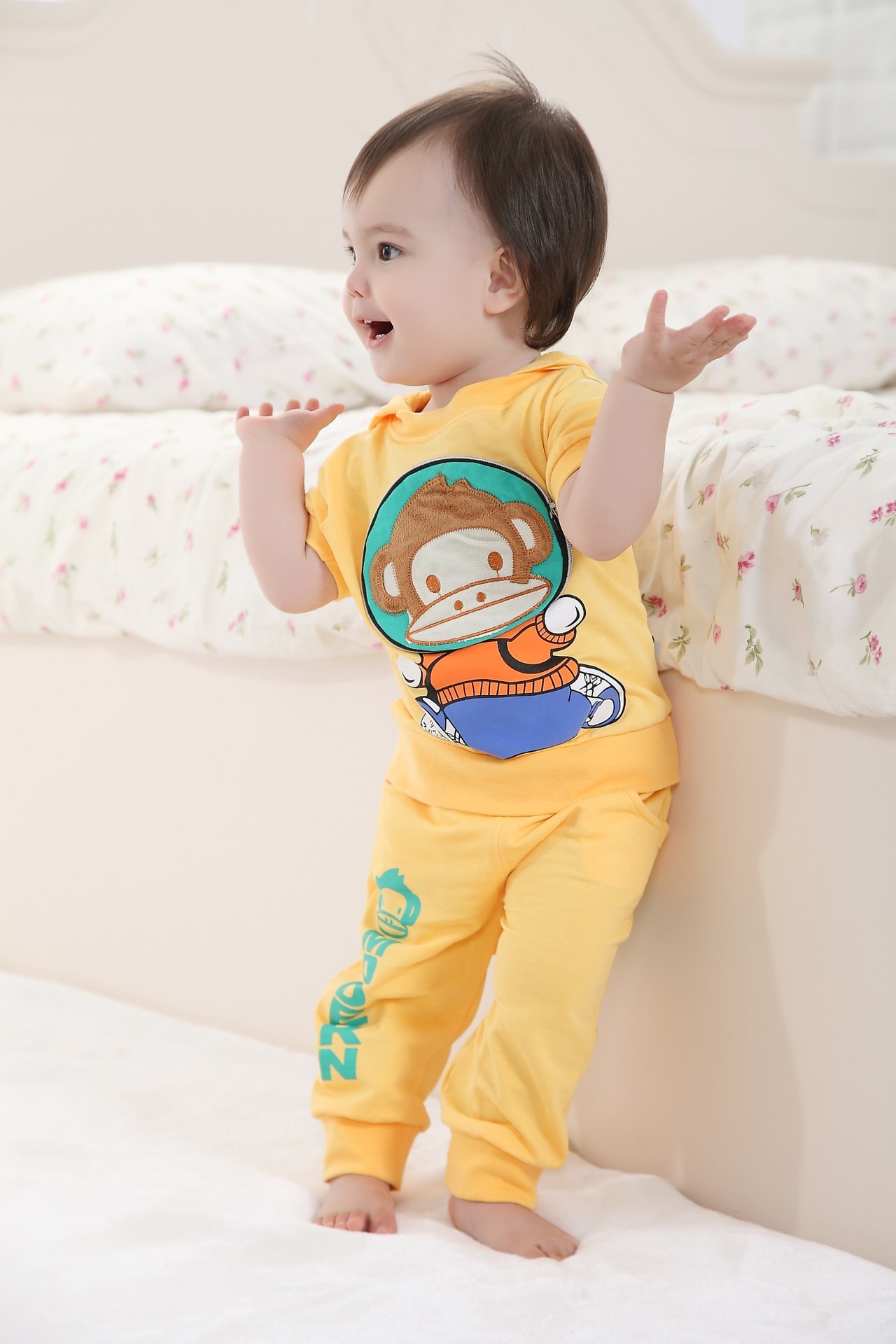 Kids Monkey Suit Import KD2 Yellow