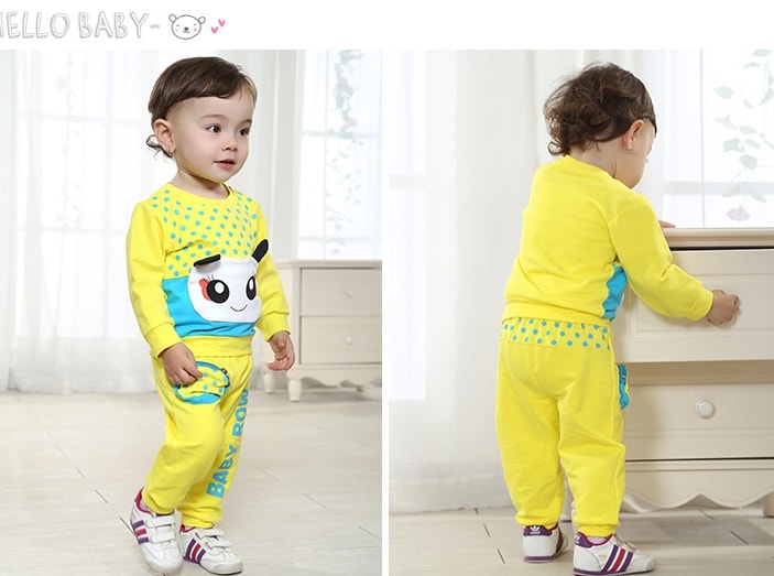 Kids BabyRow Suit Import KD5 Yellow