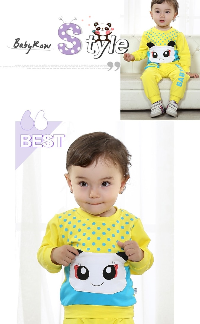 Kids BabyRow Suit Import KD5 Yellow