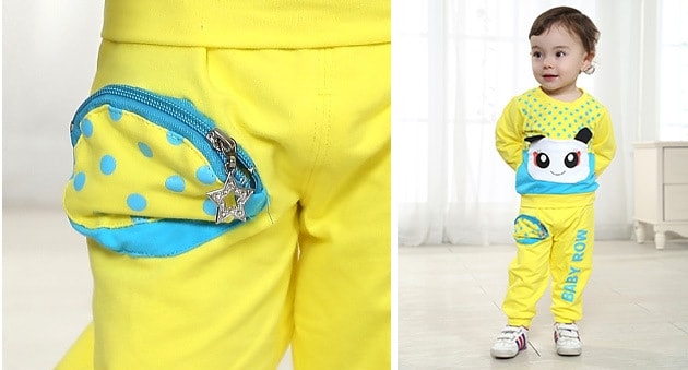 Kids BabyRow Suit Import KD5 Yellow