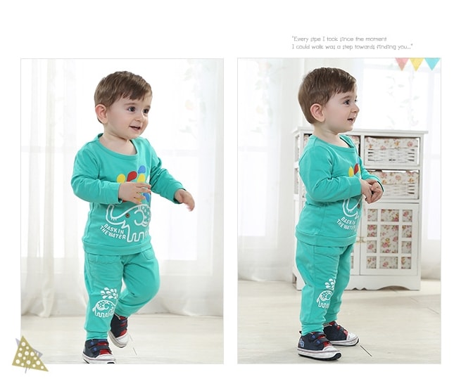 Kids BabyRow Suit Import KD7 Green