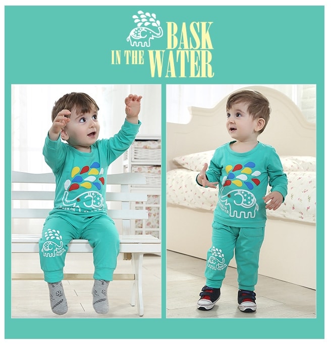 Kids BabyRow Suit Import KD7 Green