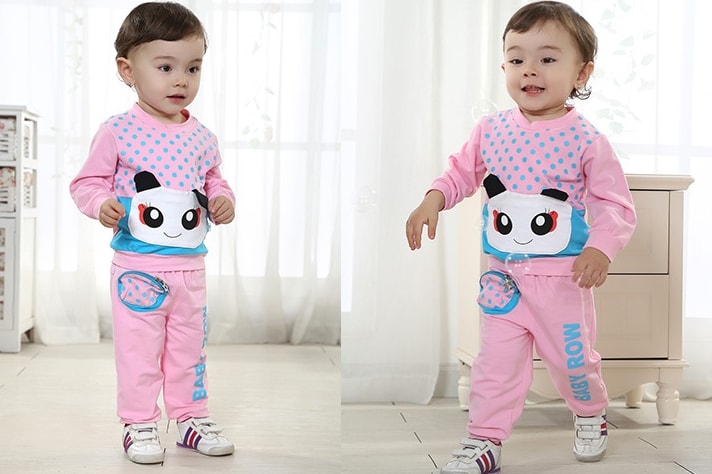 Kids BabyRow Suit Import KD8 Pink