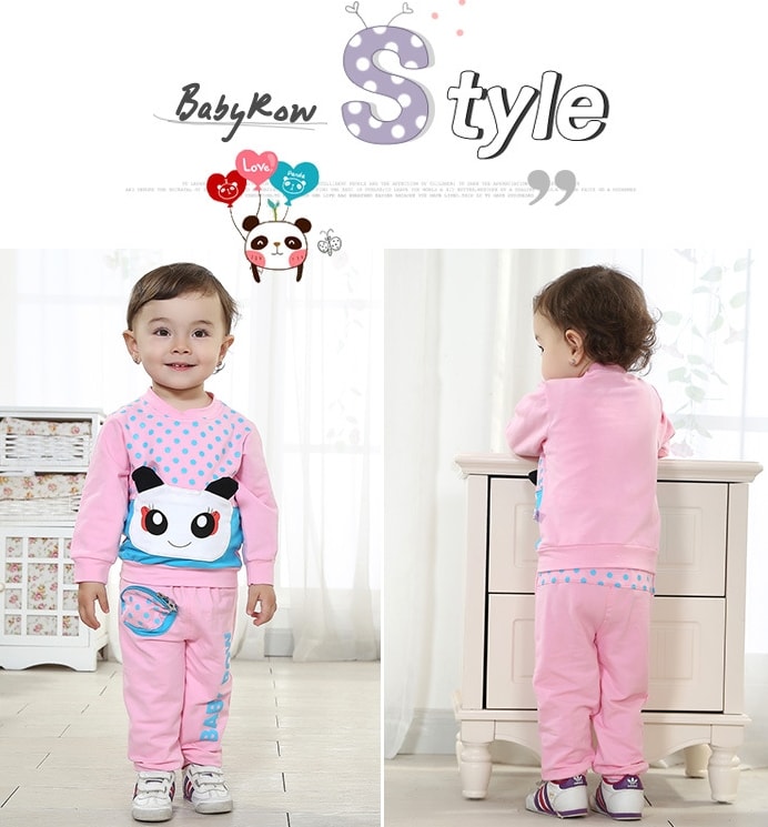 Kids BabyRow Suit Import KD8 Pink