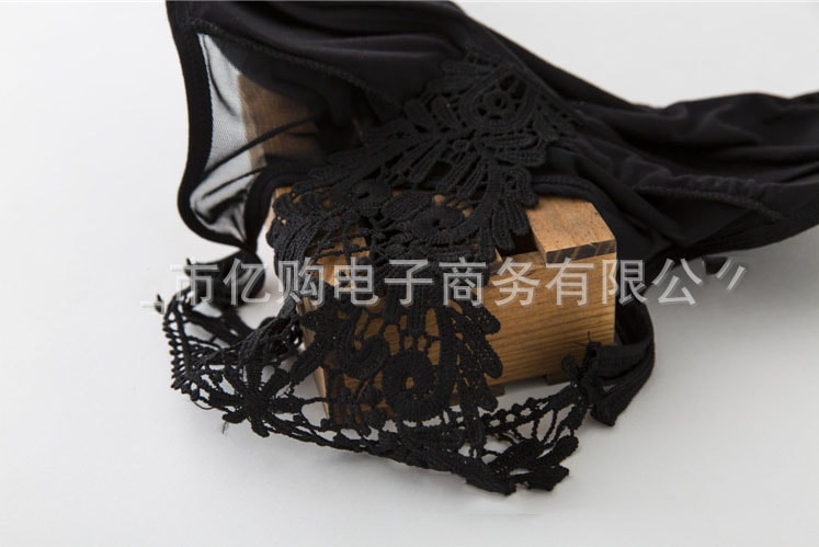 Lace Bra Vest Import LG124 Black