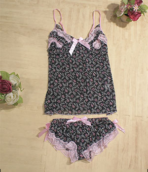 Silk Lingerie Import LG151 Black