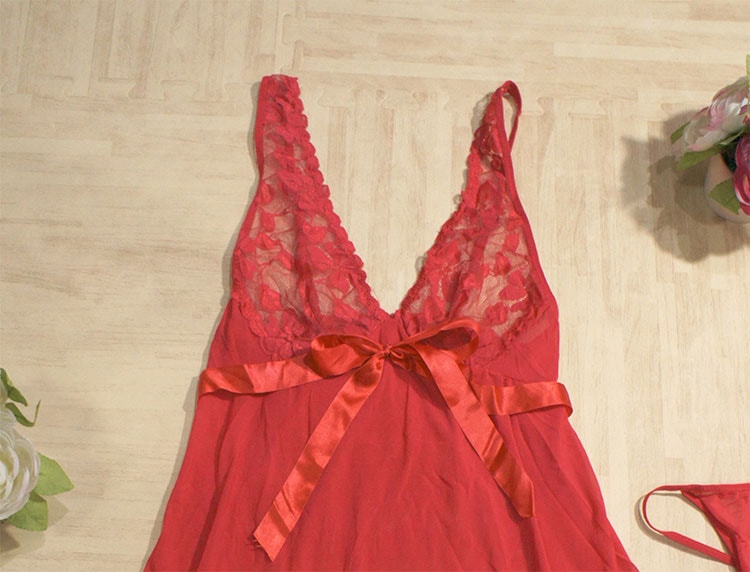 Silk Lingerie Import LG153 Red