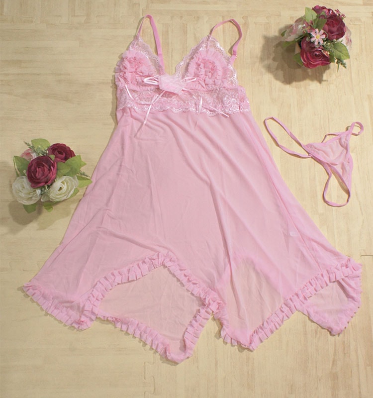 Silk Lingerie Import LG155 Pink