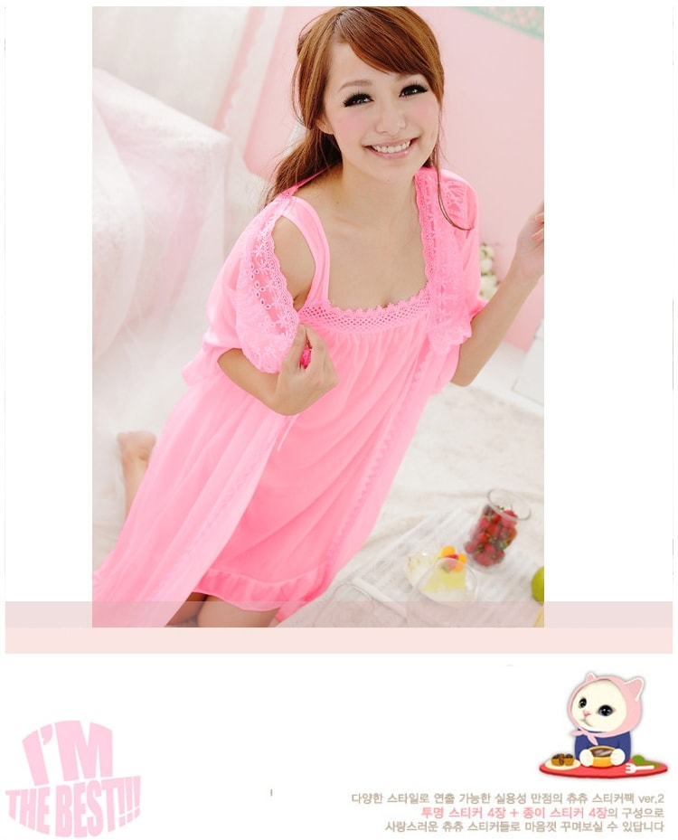 Lingerie Set Import LG159 Light Pink