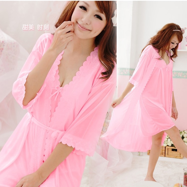 Lingerie Korea Set Import LG169 Light Pink