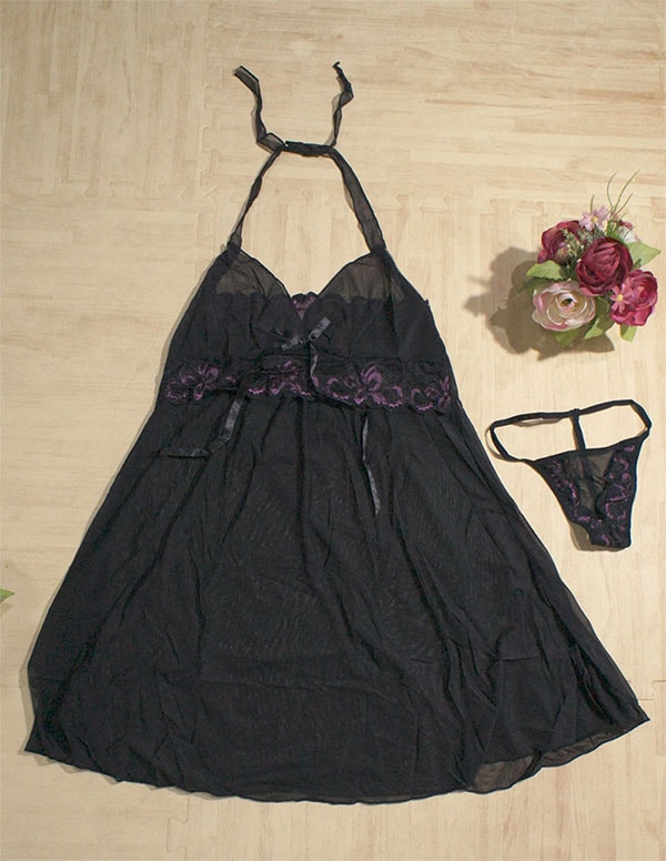 Silk Lingerie Import LG210 Black