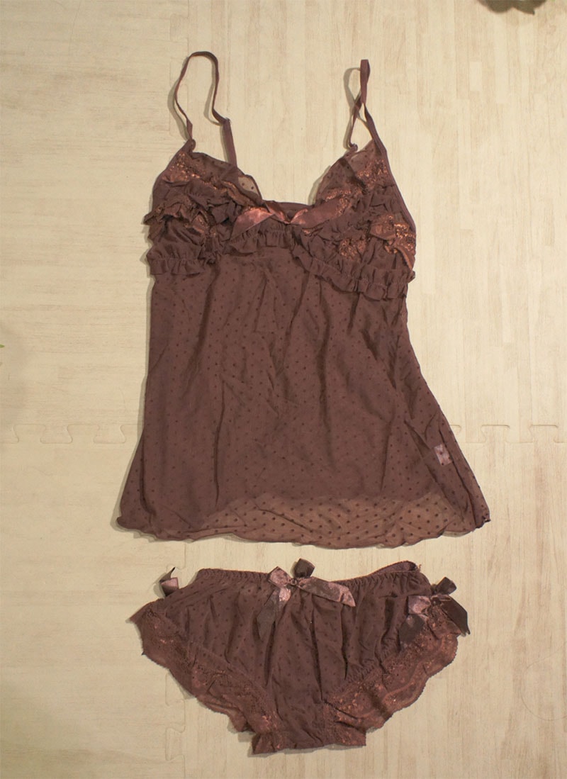 Silk Lingerie Import LG211 Brown