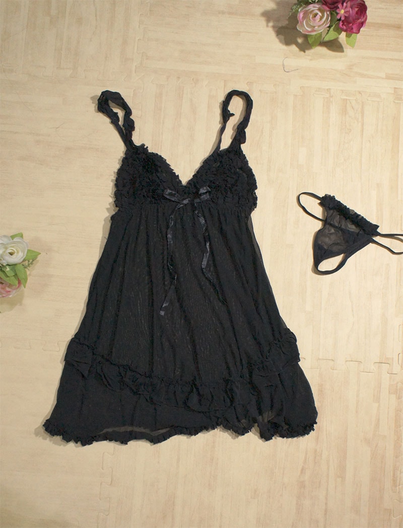 Silk Lingerie Import LG212 Black