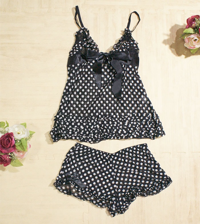 Silk Lingerie Import LG218 Black