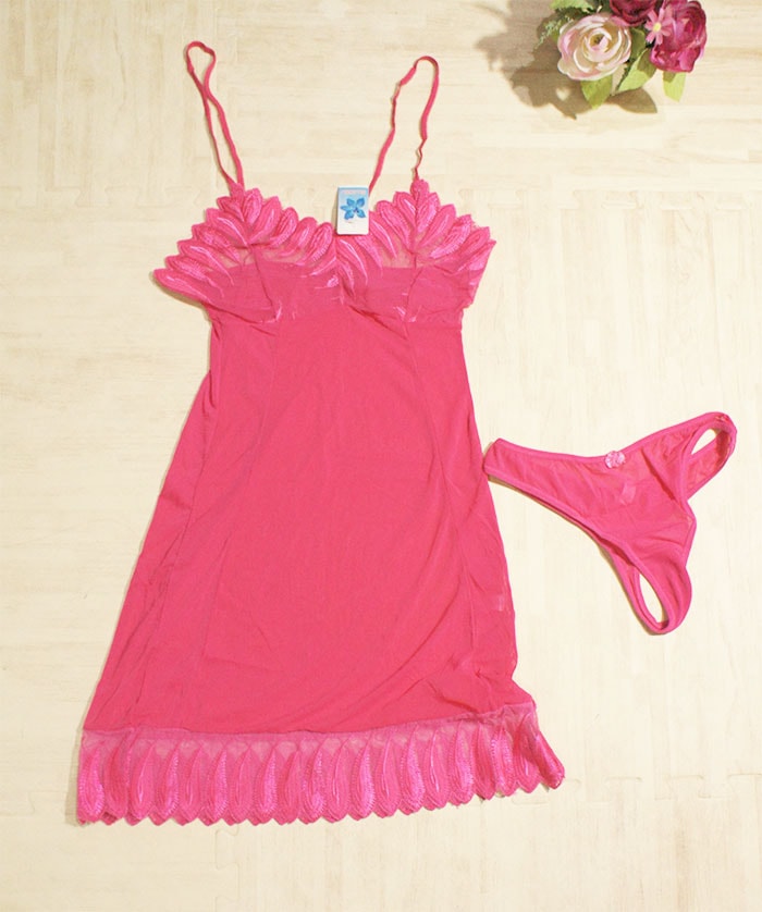 Lingerie Silk Import LG221 Rose Red