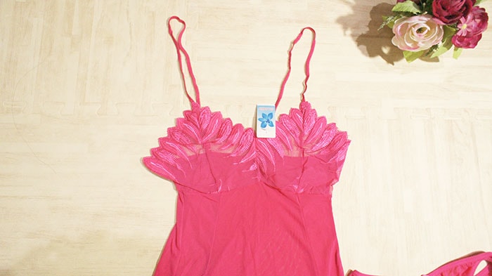 Lingerie Silk Import LG221 Rose Red