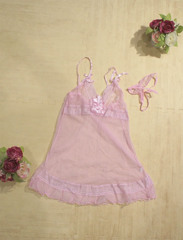 Silk Lingerie Import LG224 Pink