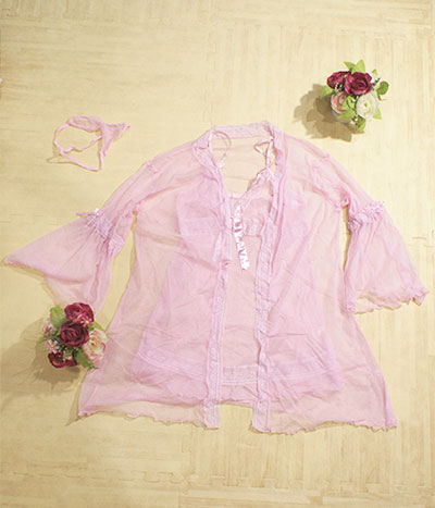 Silk Lingerie Import LG224 Pink