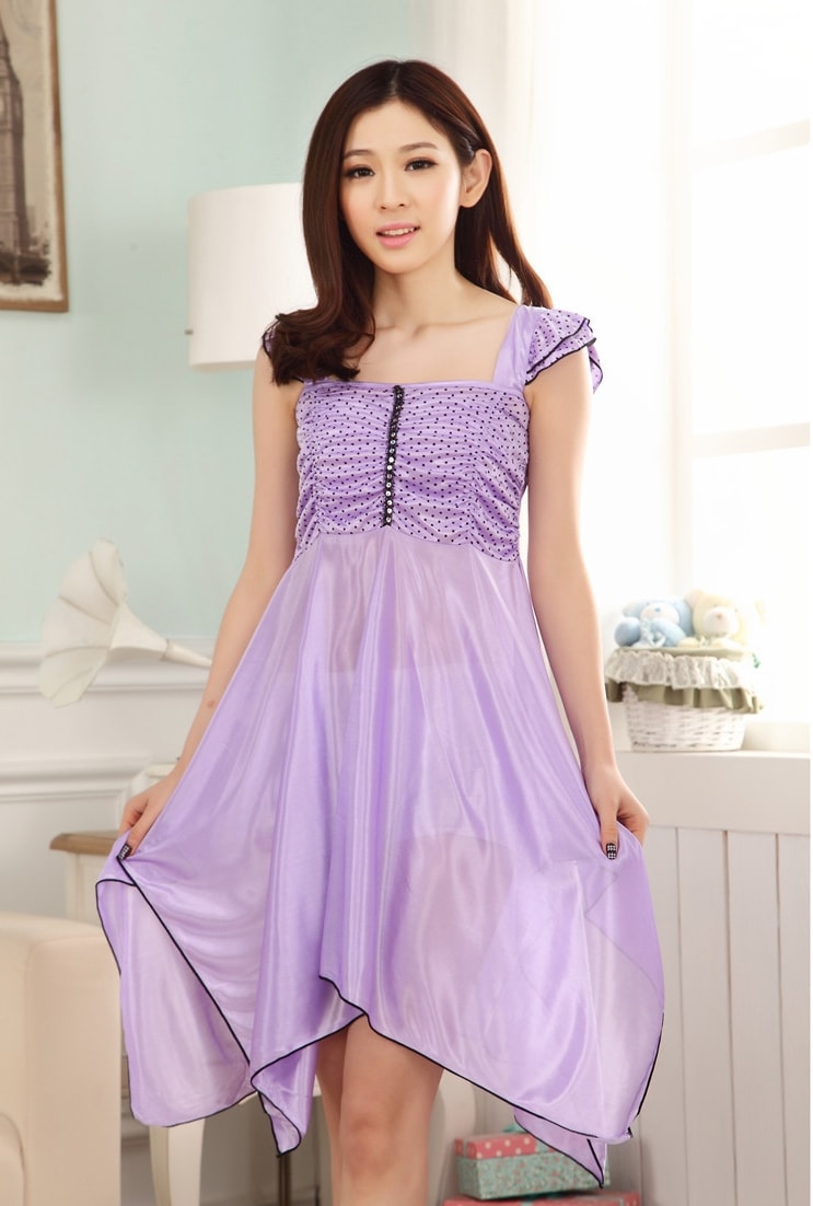 Ice Silk Lingerie Import LG247 Purple