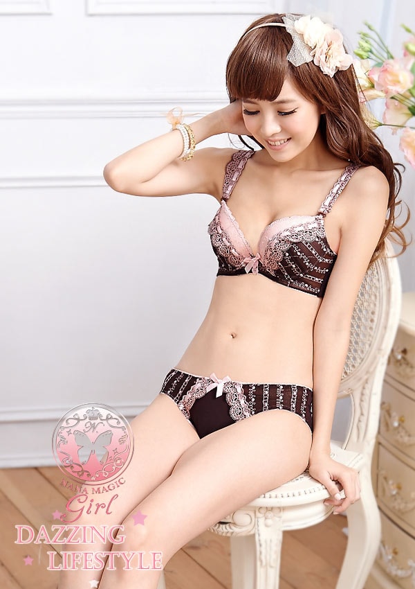 Bra Set LG66 Pastel Coffee