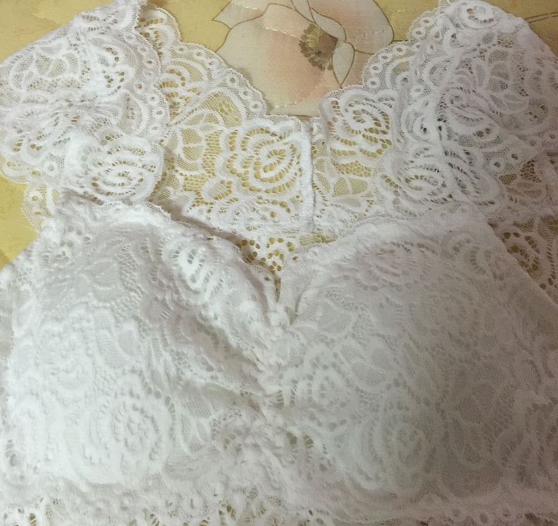 Lace Bra Vest LG85 White