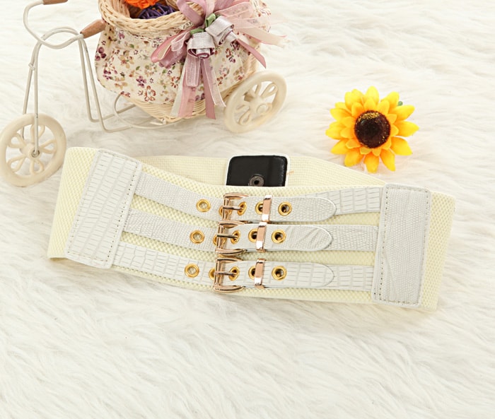 Fashion Belt LT63 White