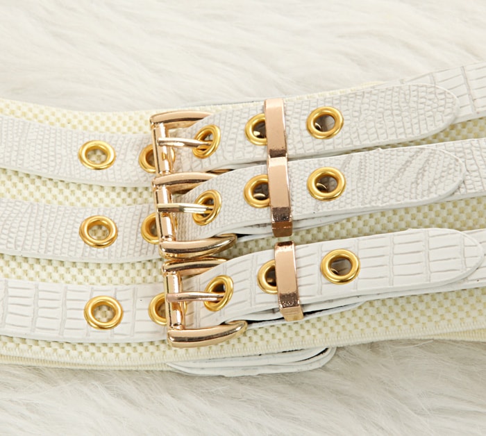 Fashion Belt LT63 White