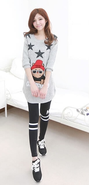 Legging Korea PS446 Black