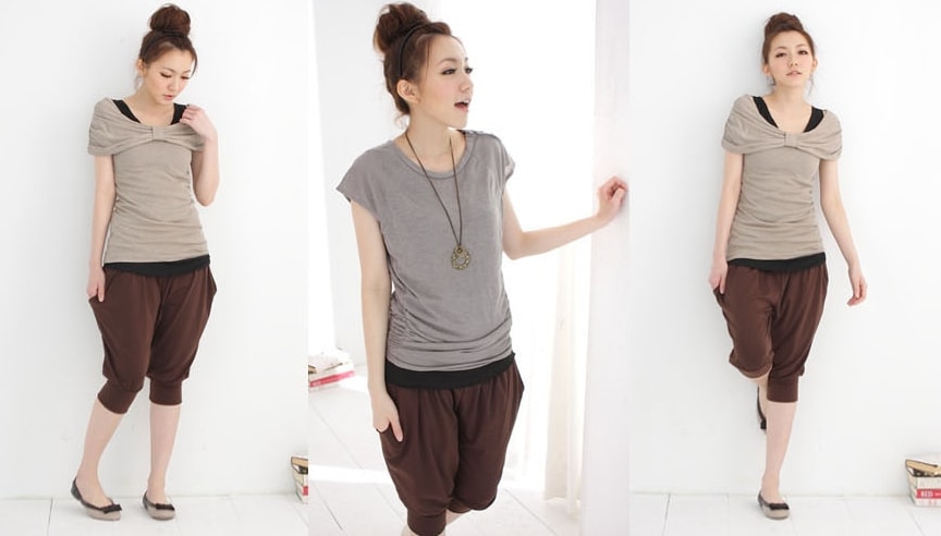 Harem Pants Import PS466 Dark Brown