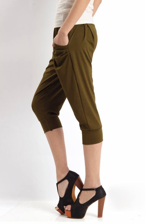 Harem Pants Import PS467 Army Green