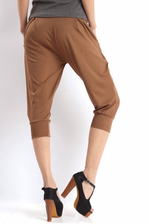 Korea Harem Pants PS471 Light Brown